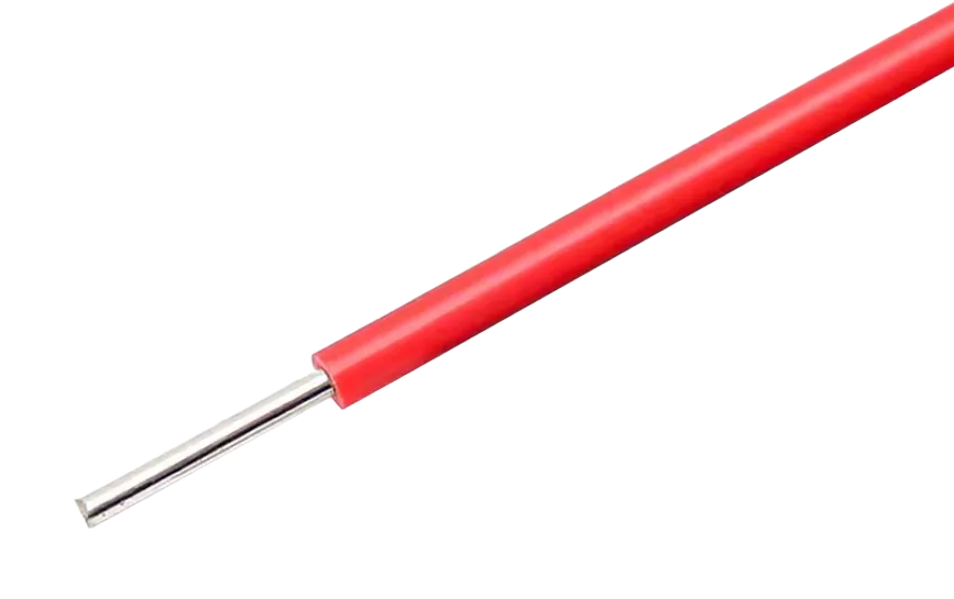 Roter Draht mit massiver Ader 22AWG für Breadboards pro Meter
