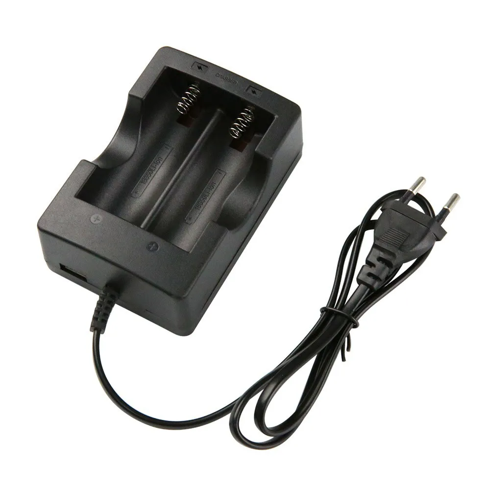 Ladegerät für 2x 18650 Lithium-Batterien 3.6V / 3.7V / 4.2V