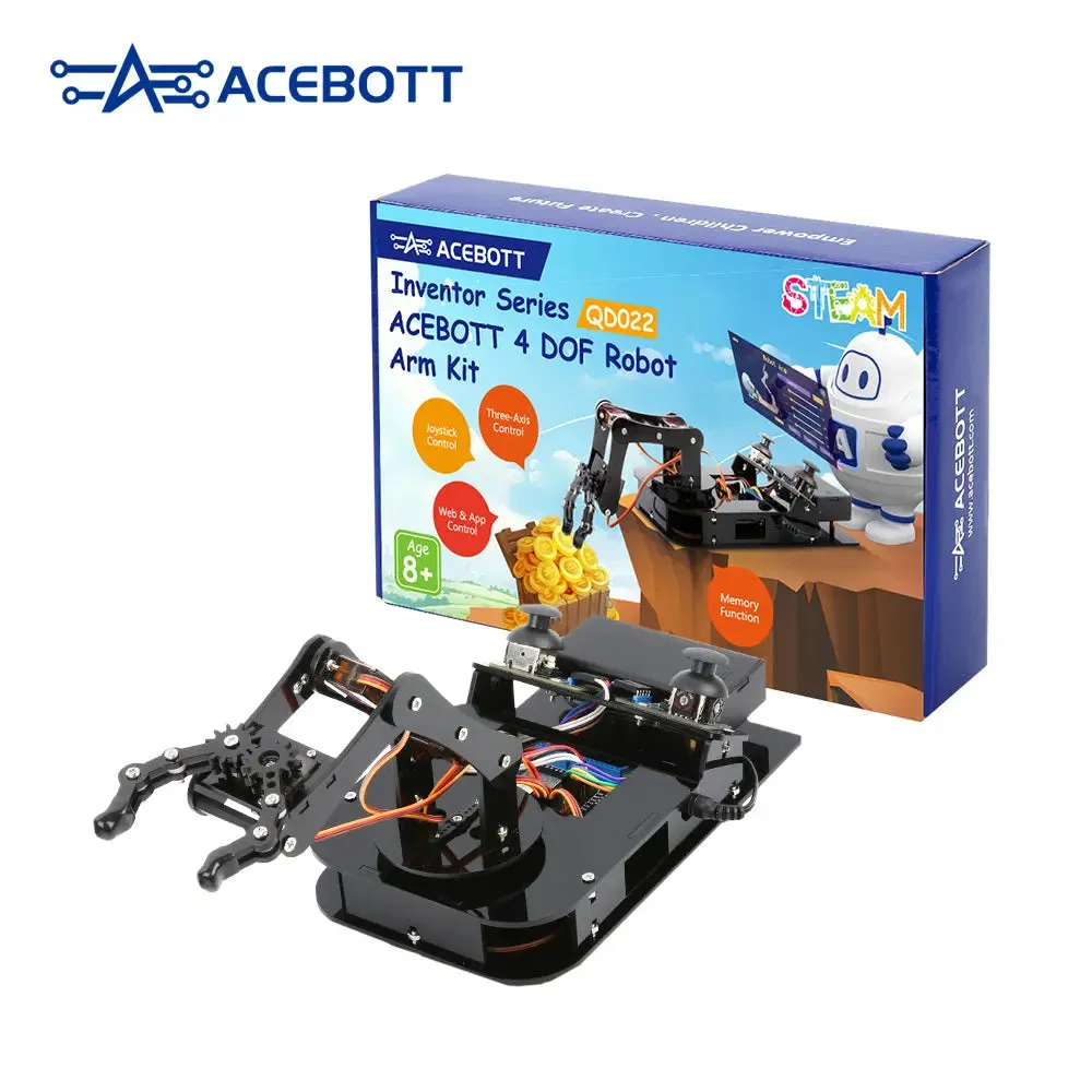 ACEBOTT ESP32 Roboterarm Steuerbar und Programmierbar | Selbstbau | STEM
