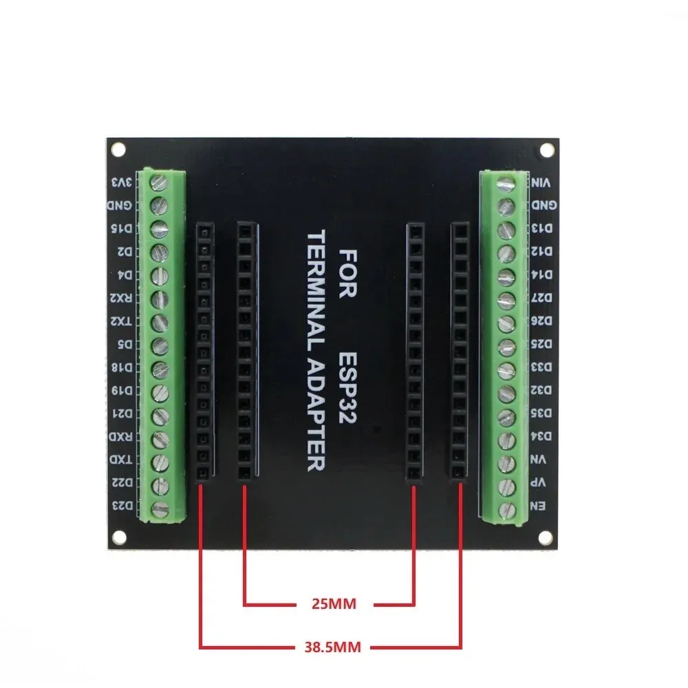 Breakout-Board für ESP32 Devkit V1 mit Schraubklemmen