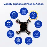 ACEBOTT Quadruped Bionische Spinnenroboter-Kit ESP8266 mit Arduino IDE und ACECode (Scratch) – 4