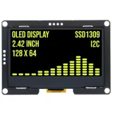 2.4 inch OLED-Display 128x64 Gelb I2C SSD1309 3.3V – 1
