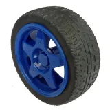 Rad mit Gummi für Roboter oder Smart Car Blau – 1