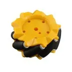 Mecanum Rad /Omnidirektionales Rad - 80MM-A Gelb  - Set aus 2 Rädern (1xL+1xR)