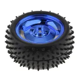 Smart Car Modell Roboter Gummireifen/Rad 85x38mm für Arduino, passend für 4WD/2WD - Metallic Blau – 2