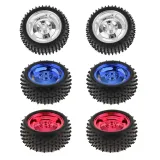 Smart Car Modell Roboter Gummireifen/Rad 85x38mm für Arduino, passend für 4WD/2WD - Metallic Blau – 3