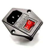 AC C13-Netzbuchse mit Sicherungshalter und Schalter – 1