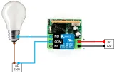 Drahtloses Relaismodul inkl. Fernbedienung (2 Tasten) - 12V, 1 Kanal, 433Mhz RF – 2