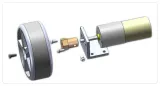 Aluminium 25mm Reduktionsmotor-Halterung mit 6 Schrauben – 3