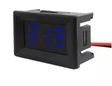 Voltmeter DC 3,5V-30V -  Blau, 0.56 inch, Einbau – 1