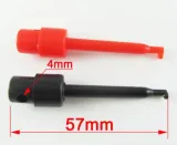 Testclip mit Federhaken für PCB SMD IC 57mm - Rot – 1