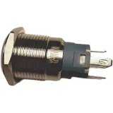 Druckknopf | Moment - Puls | 5V LED BLAU | Edelstahl | 16mm – 3