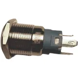 Druckknopf | Ein-Aus Self Lock | 12V LED Weiß | RVS | 16mm – 3