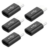 USB-C Male zu Micro-USB Female Adapter  - schwarz – 4