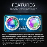 RUS-04 Ultraschall-Abstandssensor mit integrierter RGB-LED – 3