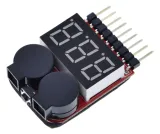 LIPO Tester mit Alarm-Buzzer 1S bis 8S – 1