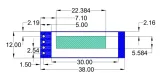 Mini OLED-Display blau 0.91 inch 128x32 I2C – 2