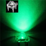 5mm Super Flux Piranha 4pin LED - Rein Grün – 2