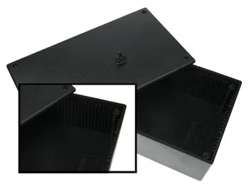 Kunststoffgehäuse - schwarz 200 x 110 x 65 mm