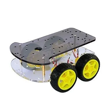 Chassis mit 4 Rädern und 4 TT-Motoren Roboter-Basis DIY