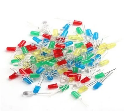 100 LEDs Sortiment 2V verschiedene Farben