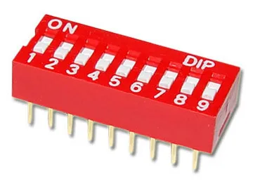 9 Pins DIP-Schalter - 2,54mm Pitch
