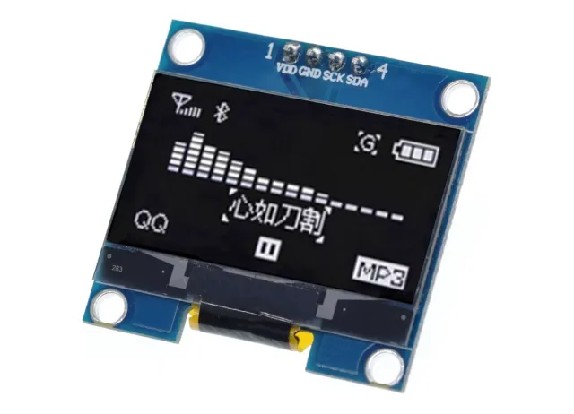 Mini OLED-Display weiß 1.3 inch 128x64 I2C