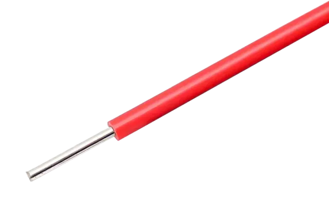 Roter Draht mit massiver Ader 22AWG für Breadboards pro Meter