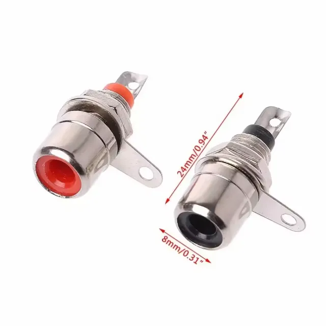 RCA Audio-Chassisteil-Set links rechts Cinch female