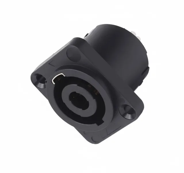 4-polige runde Panelmontage Twist-Lock-Lautsprecherstecker – kompatibel mit Neutrik Speakon