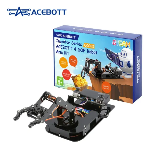ACEBOTT ESP32 Roboterarm Steuerbar und Programmierbar | Selbstbau | STEM