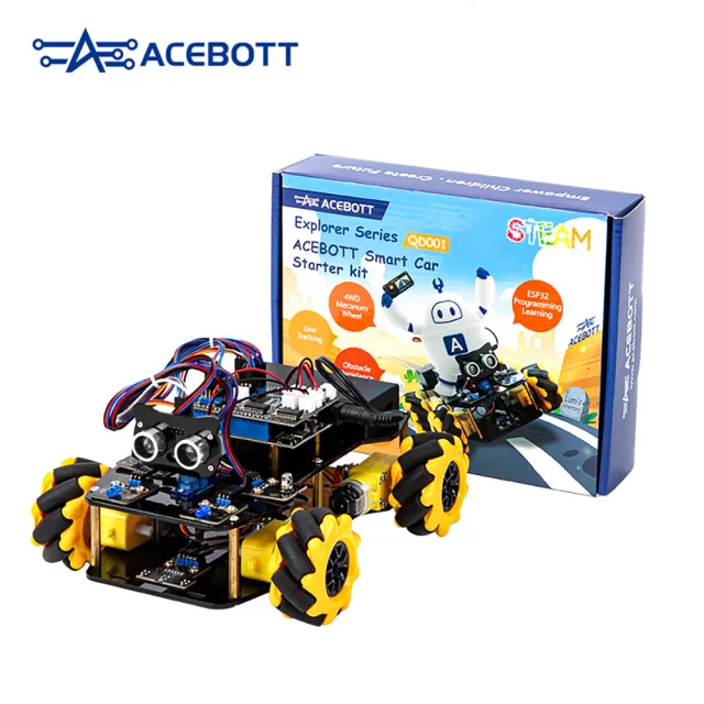 ACEBOTT ESP32 Roboterwagen mit 4x4 Mecanum-Radantrieb | Selbstbau | STEM