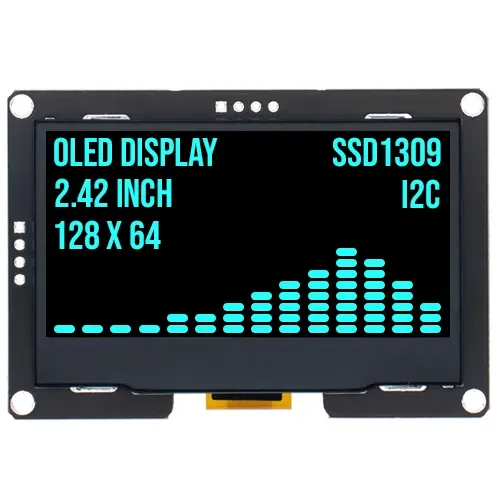 2.4 inch OLED-Display 128x64 Blau I2C SSD1309 3.3V