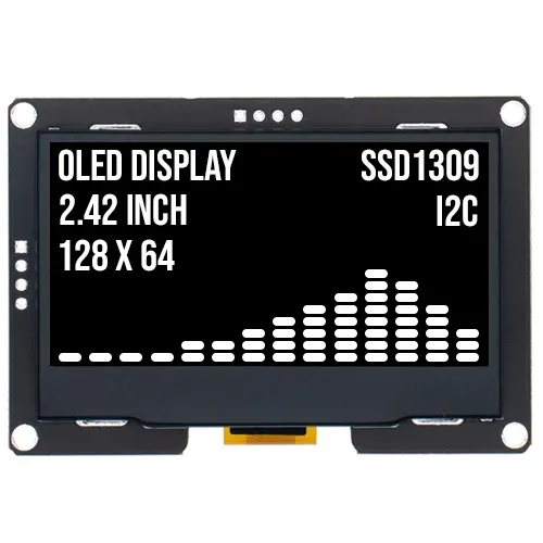 2.4 inch OLED-Display 128x64 Weiß I2C SSD1309 3.3V