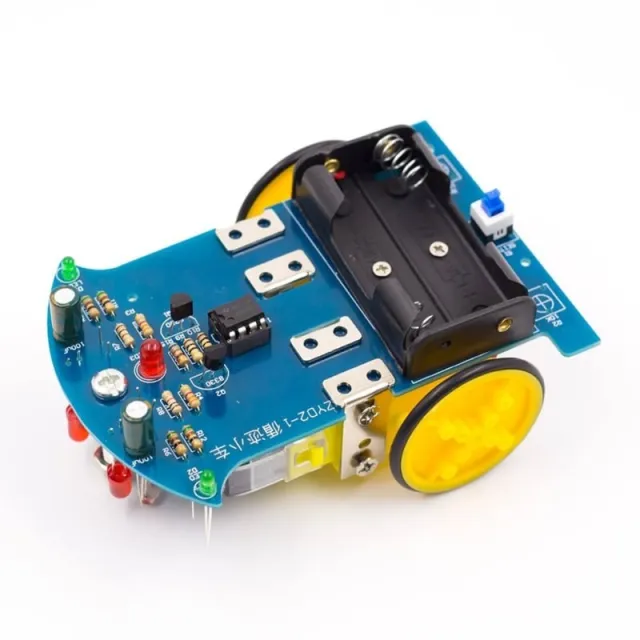 Linienfolgender Roboter-Bausatz (selbst löten, DIY)