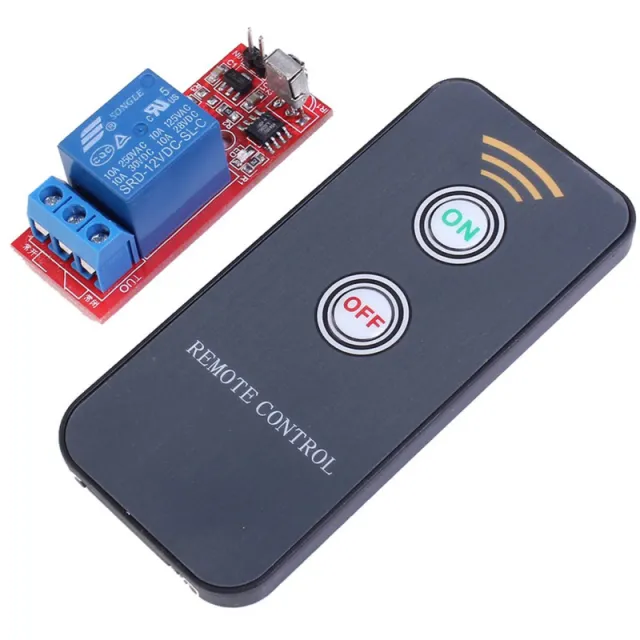 Infrarot-Relaismodul 12V mit Fernbedienung (inkl. Batterie) - 1 Kanal