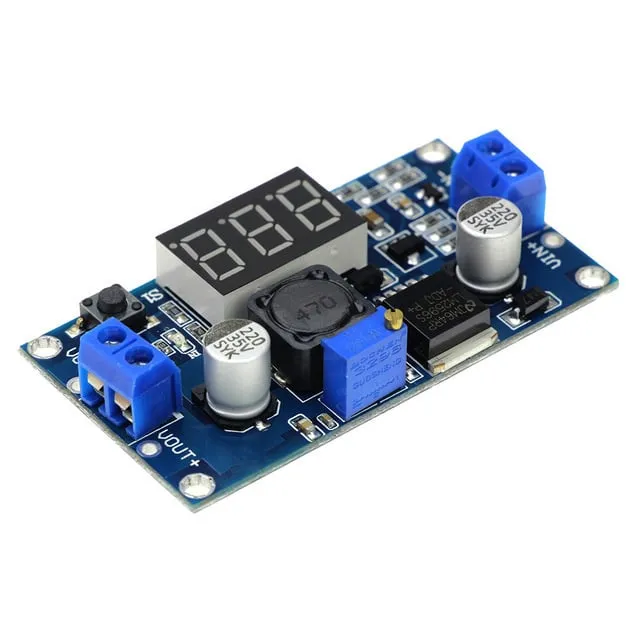LM2596S Einstellbarer Step-Down 4-40V -> 1.25-37V mit integriertem Voltmeter-Display