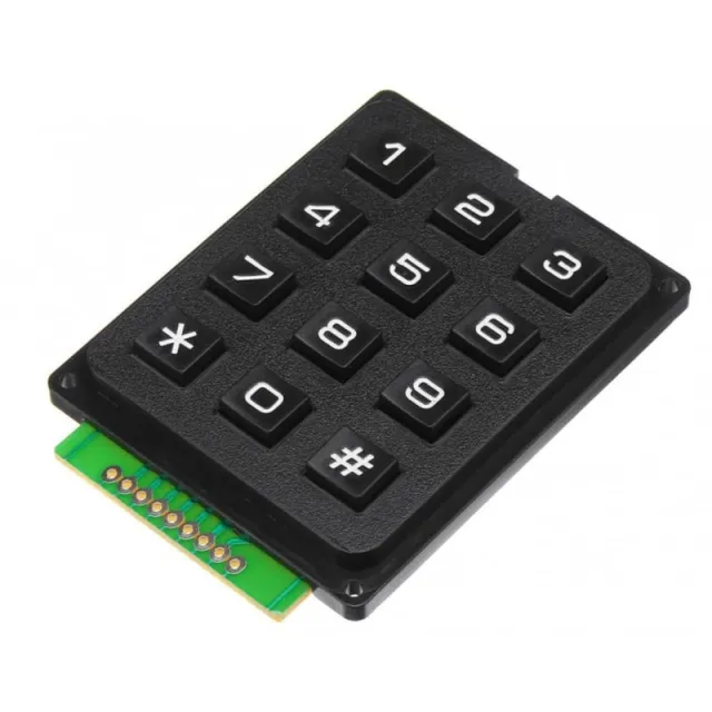 3x4 Matrix-Keypad schwarz