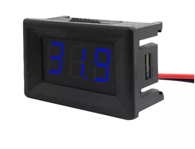 Voltmeter DC 3,5V-30V -  Blau, 0.56 inch, Einbau