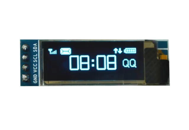 Mini OLED-Display weiß 0.91 inch 128x32 I2C