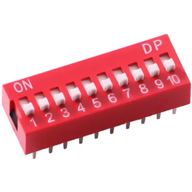 10-poliger DIP-Schalter 2,54 mm