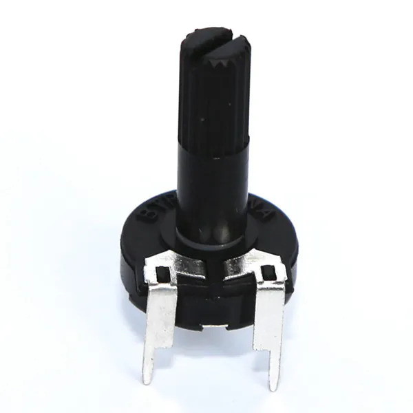 10K-ohm Einstellpotentiometer, liegend, mit Knopf von 15mm, Sechskantbuchse