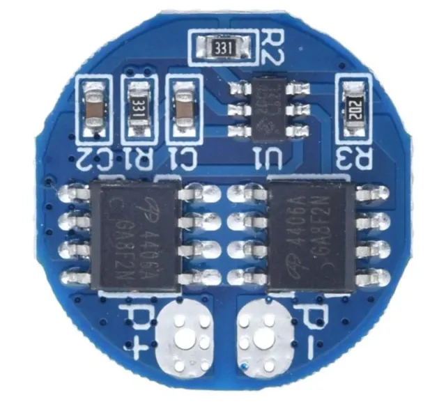 2S BMS Lade- und Schutzplatine für 2x 18650