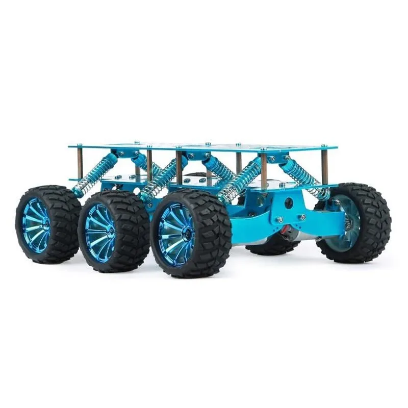 Offroad-Chassis mit 6-Radantrieb Blau