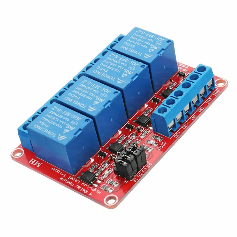 Relaismodul 5v | 4-Kanal rot
