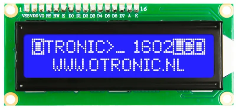 1602 LCD  blaues Backlight 5V