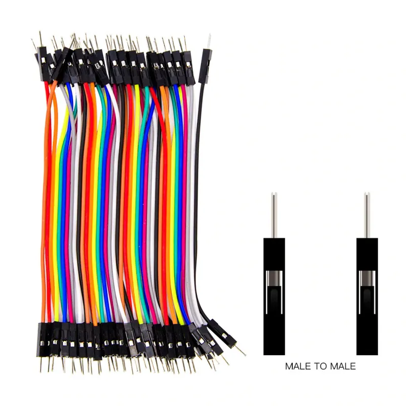 Dupont Jumper-Kabel 40 Stück (Male-Male) 10cm Drahtbrücken für Breadboard