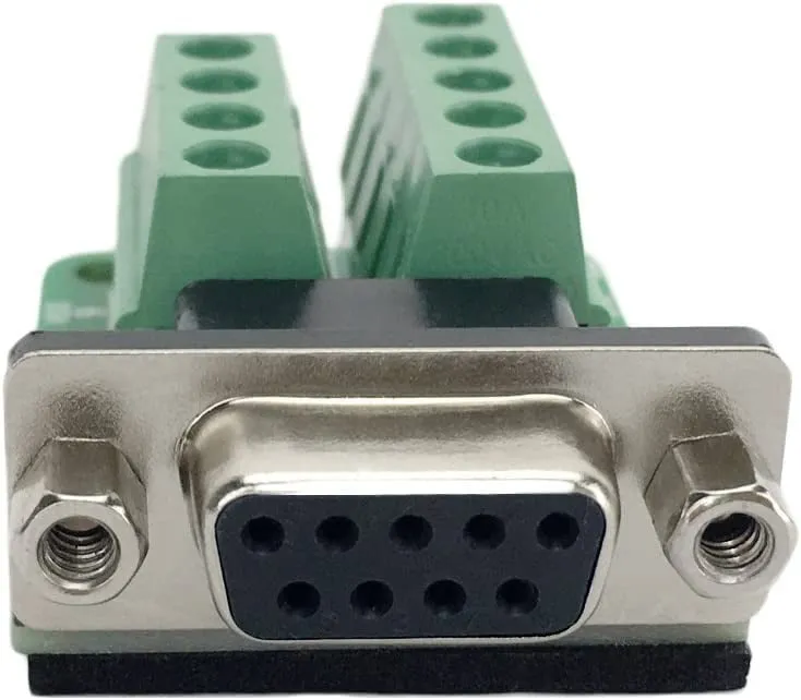 DB9 Female D-SUB Adapter RS232 Seriell auf Schraubklemme