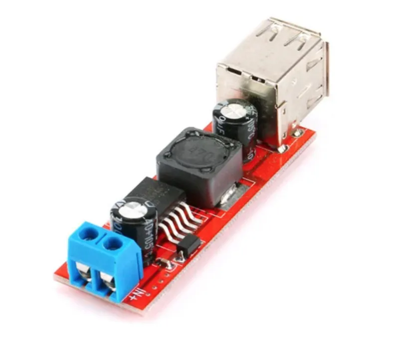 DC-DC Step-down mit doppeltem USB-Anschluss (LM2596) - von 6-40V auf 5V 3A