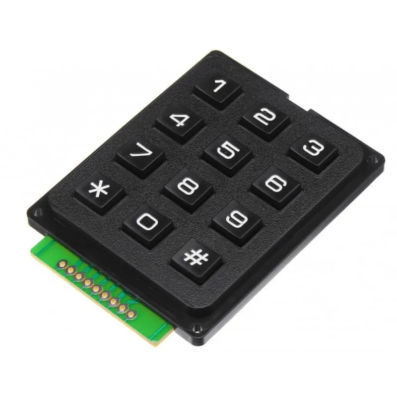 3x4 Matrix-Keypad schwarz